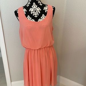 Lush coral dress size Large